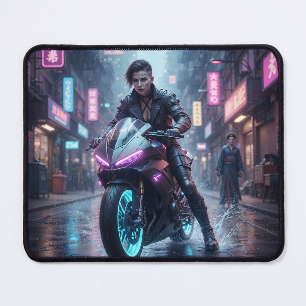 Item preview, Cyber Rider: Neon Velocity & Light Trail designed and sold by KYOFRAME.