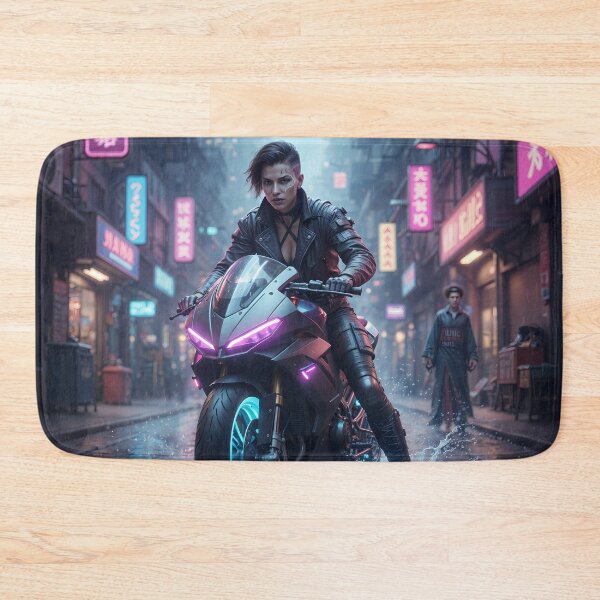 Item preview, Cyber Rider: Neon Velocity & Light Trail designed and sold by KYOFRAME.