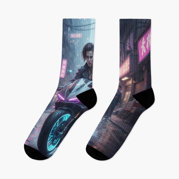 Item preview, Cyber Rider: Neon Velocity & Light Trail designed and sold by KYOFRAME.