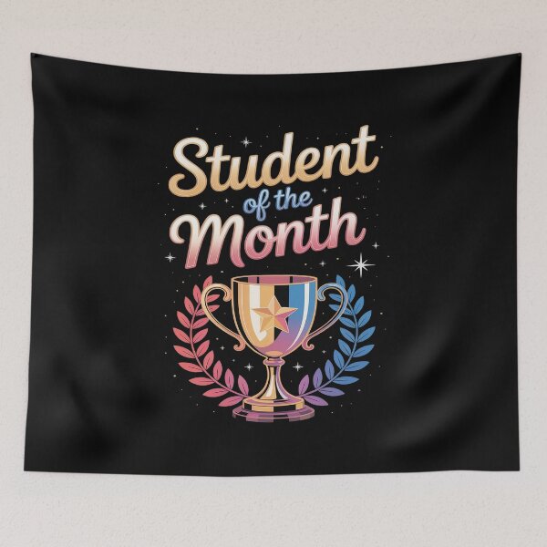 Item preview, Student of the Month Award Prize Trophy designed and sold by ProudForFunny.