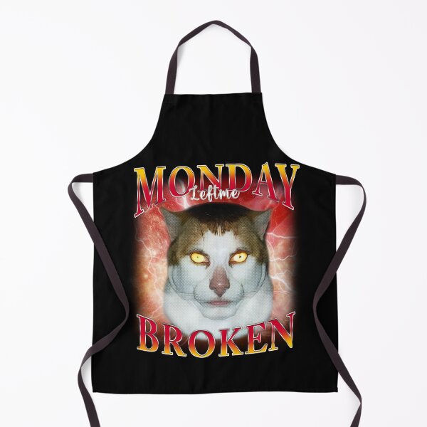 Item preview, Monday Left Me Broken Cat Meme designed and sold by bngfx.