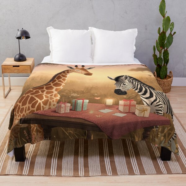 Item preview, Valentine’s Giraffe & Zebra Couple • Whimsical Savanna Heart Prep Art designed and sold by WildlifeWhimsy.