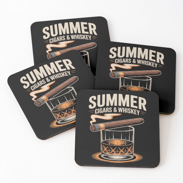 Item preview, Summer Cigars & Whiskey designed and sold by ProudForFunny.