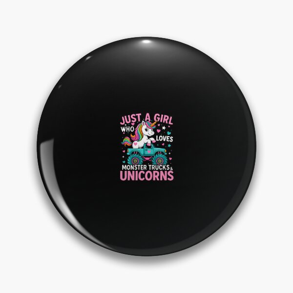 Item preview, Just A Girl Who Loves Monster Trucks And Unicorns designed and sold by heupelipocko.