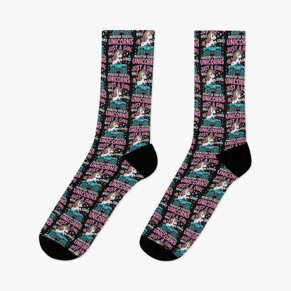 Item preview, Just A Girl Who Loves Monster Trucks And Unicorns designed and sold by heupelipocko.