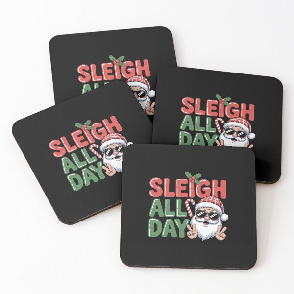 Item preview, Sleigh All Day Christmas Groovy Santa Hat Slay Girls designed and sold by EllenJast.