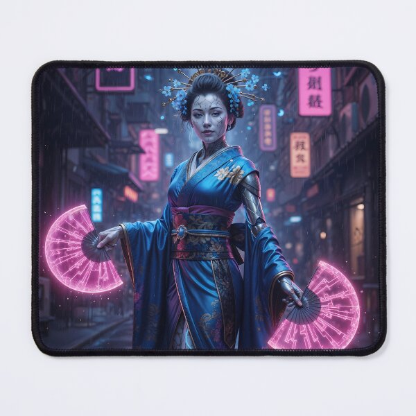 Item preview, Cyber Geisha: Holographic War Fans & Neon Night designed and sold by KYOFRAME.