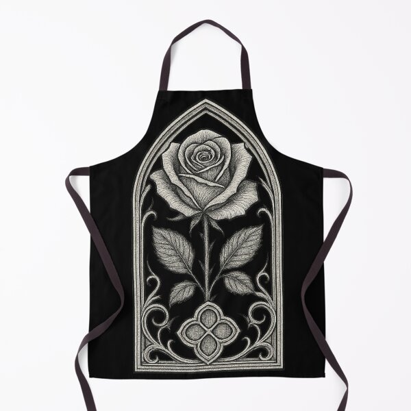 Item preview, Gothic Rose Window – Dark Botanical Arch designed and sold by Mouraludia.