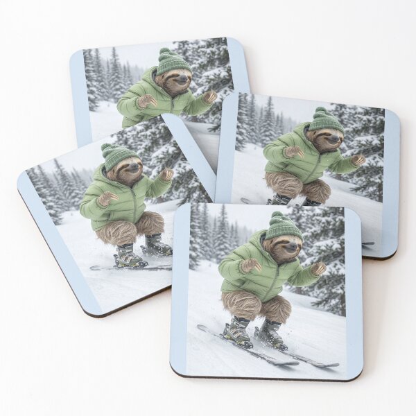 Item preview, Sloth Sets Downhill Speed Record designed and sold by Tridentulus.