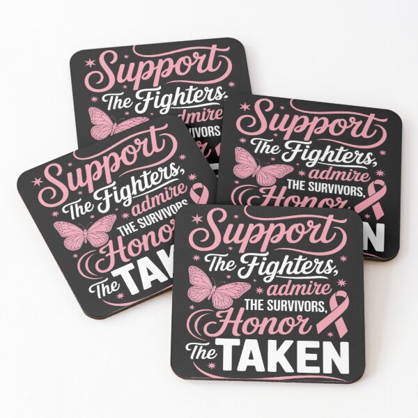 Item preview, Breast Cancer Awareness Support Fighters Admire Survivors designed and sold by BlueCreator-inc.