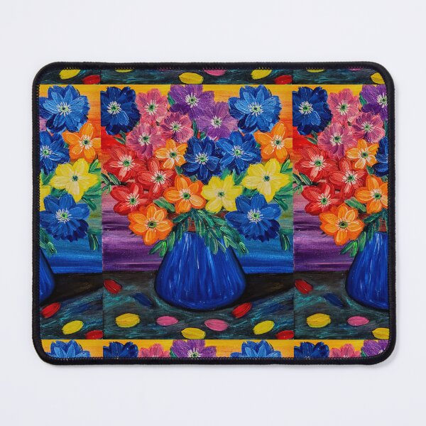 Item preview, Rainbow Radiance: Vibrant Multi-Colored Floral Bouquet designed and sold by kkartwork.