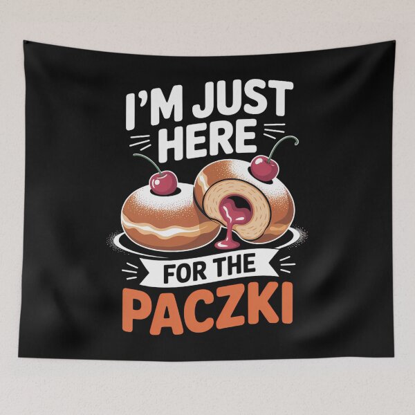 Item preview, I'm Just Here For The Paczki Foodie Poland Donut designed and sold by EllenJast.