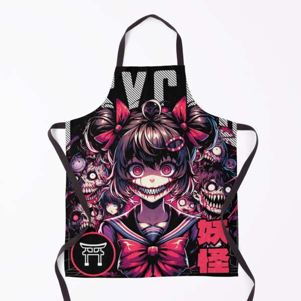 Item preview, PSYCHO MADNESS Horror Anime Girl Dark Fantasy Graphic Tee designed and sold by GenZFashion000.