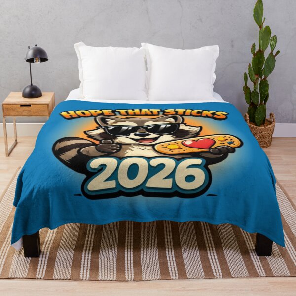 Item preview, Hope that Sticks in 2026 Cool Raccoon designed and sold by Shean Fritts.