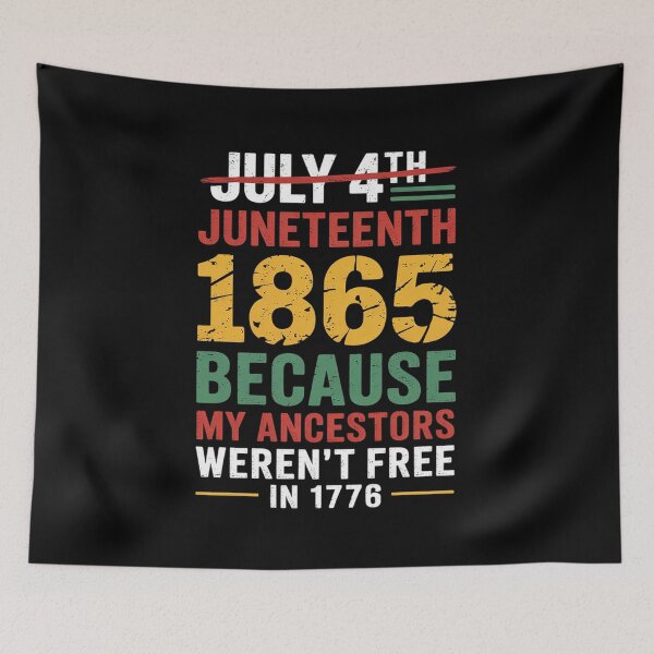 Item preview, 1865 Is Freedom Day My Ancestors Not Free in 1776 Juneteenth designed and sold by RonnasJackson.