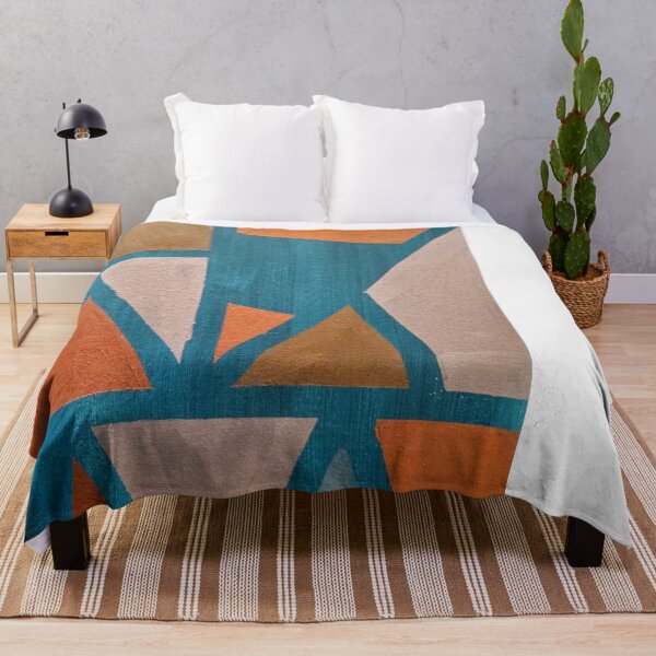 Item preview, Copper & Teal Geometry: Modern Abstract Acrylic designed and sold by kkartwork.