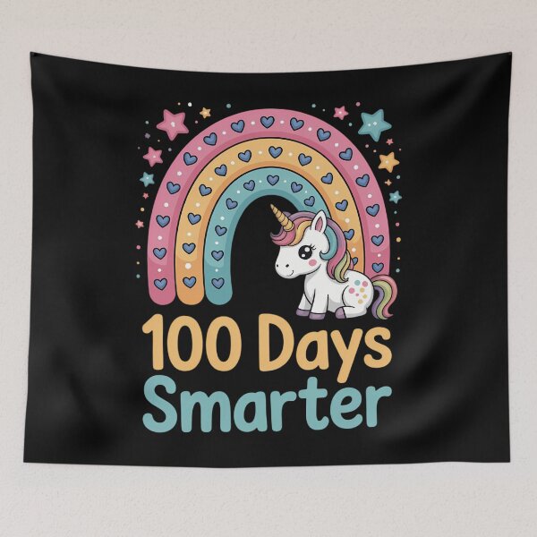 Item preview, 100 Days Smarter Kids Girls Unicorn 100th Day of School designed and sold by EllenJast.