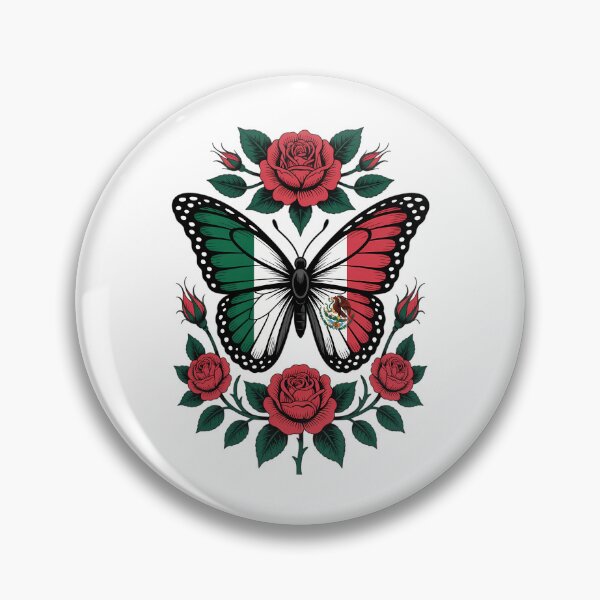 Item preview, Mexican Independence Day Mexico Butterfly Flag designed and sold by EllenJast.