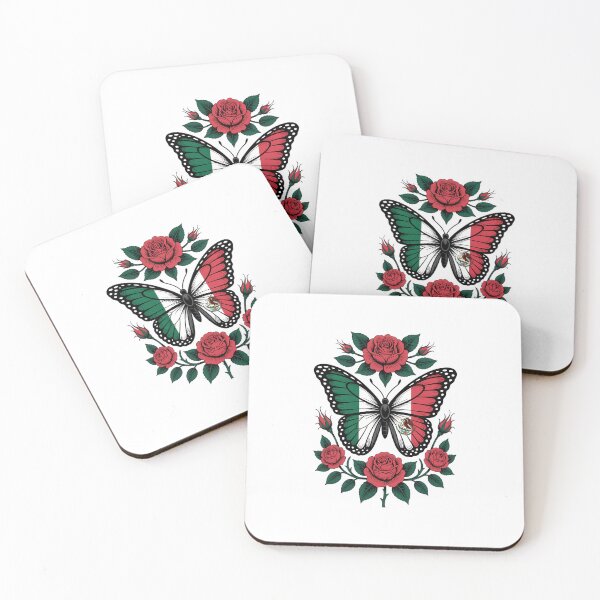 Item preview, Mexican Independence Day Mexico Butterfly Flag designed and sold by EllenJast.