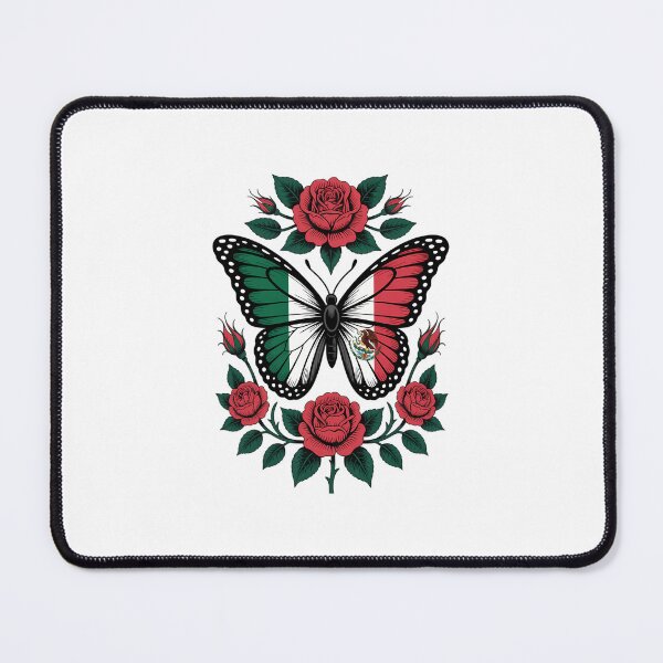 Item preview, Mexican Independence Day Mexico Butterfly Flag designed and sold by EllenJast.