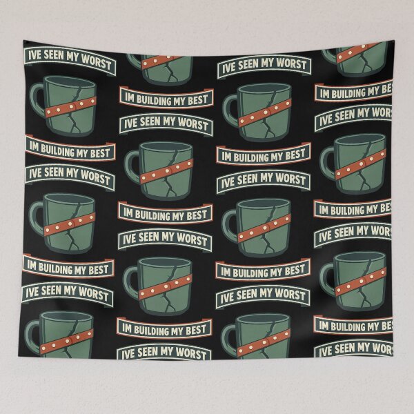 Item preview, Ive Seen My Worst Im Building My Best Motivational Design designed and sold by TeeTimeTreasure.