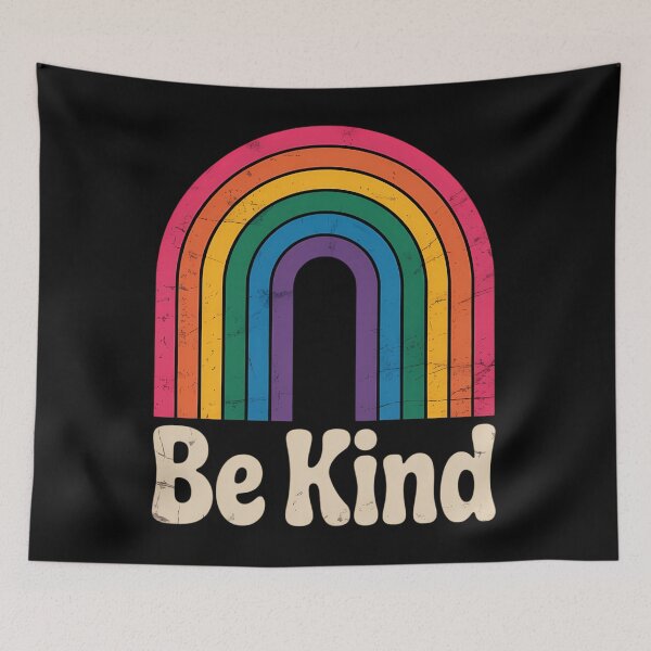 Item preview, LGBTQ Be Kind Gay Pride LGBT Ally Rainbow Flag designed and sold by EllenJast.