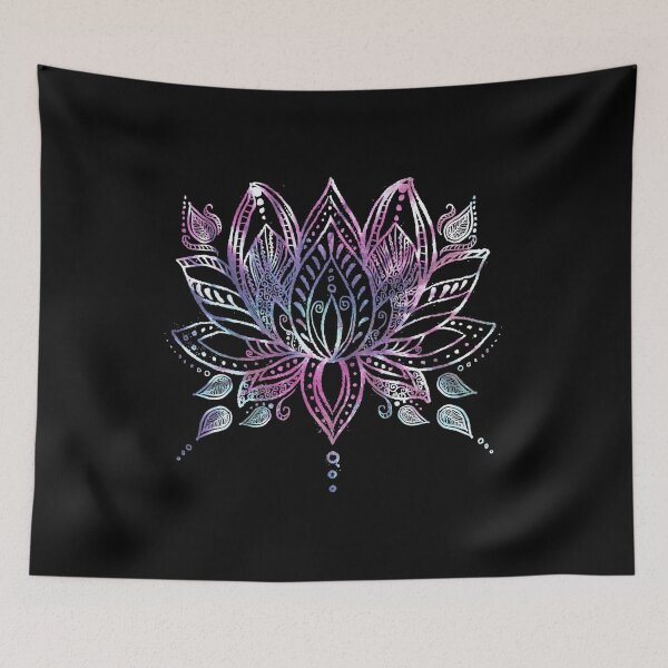 Item preview, Crystal Lotus Sacred Geometry Psychedelic Art Design designed and sold by min7dlarson.