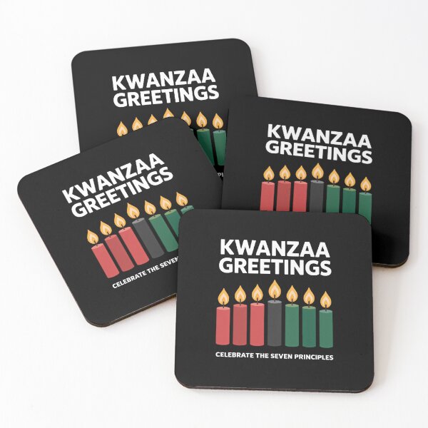 Item preview, Kwanzaa Greetings Candles African American designed and sold by EllenJast.