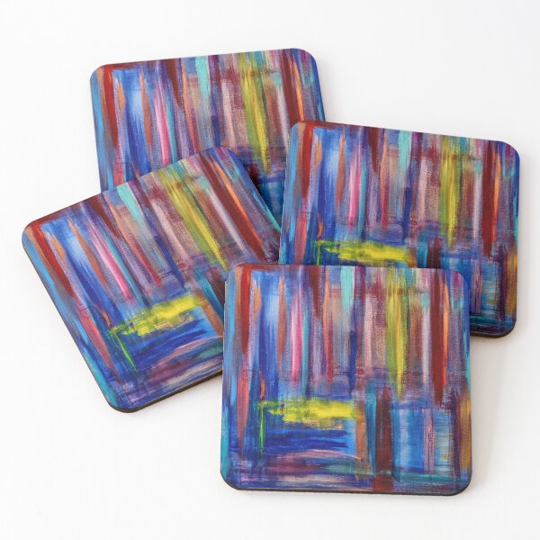 Item preview, Chromatic Cascade: Vibrant Abstract Rain designed and sold by kkartwork.