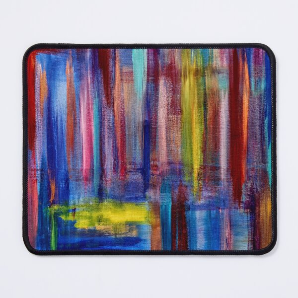 Item preview, Chromatic Cascade: Vibrant Abstract Rain designed and sold by kkartwork.