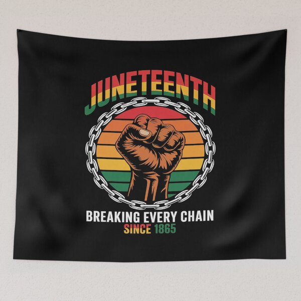 Item preview, Black Freedom Day Juneteenth Breaking Every Chain Since 1865 designed and sold by RonnasJackson.