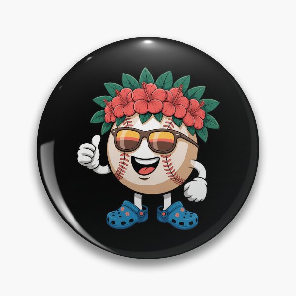 Item preview, Hawaii Baseball Ball Hawaiian Tropical Summer Vacation designed and sold by EllenJast.
