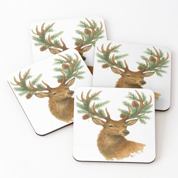 Item preview, Watercolor cute hand drawn deer, fawn in floral wreath, flowers bouquet, generative ai, png transparent background. designed and sold by PWDigitalArt.