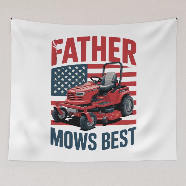 Item preview, Father Mows Best Fathers Day Dad Jokes Lawn Mowing designed and sold by EllenJast.