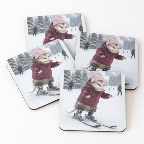 Item preview, Possum Conquers the Bunny Slope designed and sold by Tridentulus.