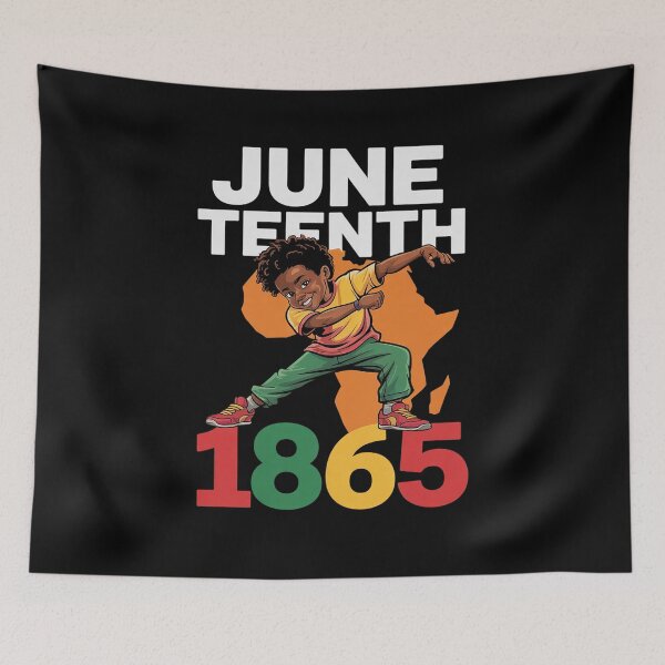 Item preview, Dab Black Boy Juneteenth Kids 1865 Brown Skin Afro American designed and sold by RonnasJackson.