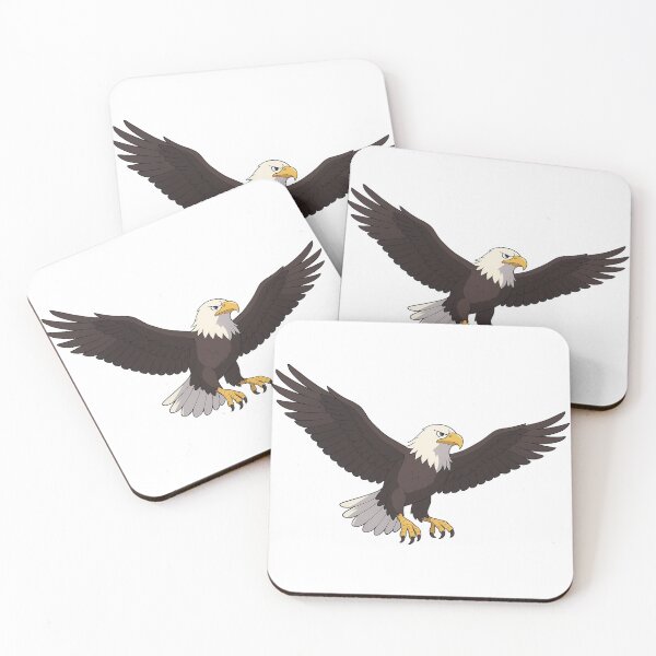 Item preview, Simple vector eagle design with flat style and solid background for a cute kawaii grunge distressed print on demand t shirt. designed and sold by PWDigitalArt.