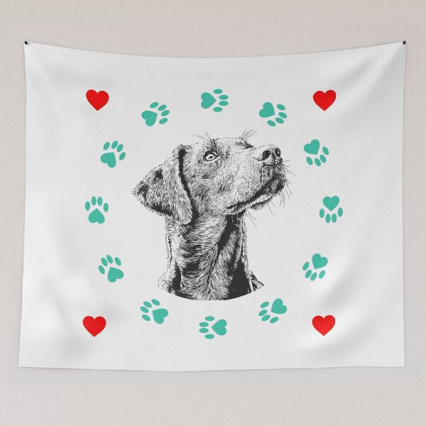 Item preview, Labrador Retriever Paw Parents Portrait designed and sold by WayOutWorks.