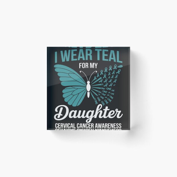Item preview, Butterfly For My Daughter Support Cervical Cancer Awareness designed and sold by BlueCreator-inc.