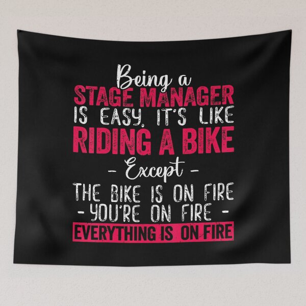 Item preview, Being A Stage Managers Is Like Riding A Bike Funny Vintage designed and sold by mischwpwarso.