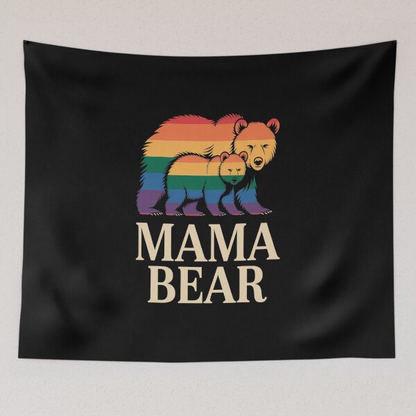 Item preview, LGBT Mama Bear Pride Mom Rainbow designed and sold by RonnasJackson.