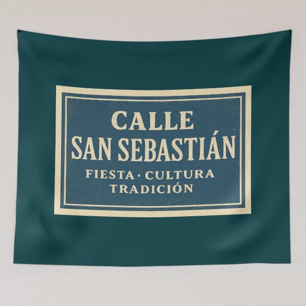 Item preview, CALLE SAN SEBASTIAN - Old San Juan Street Sign - Vintage designed and sold by Urban-InkStudio.