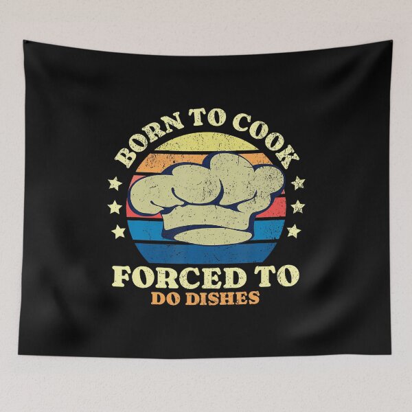 Item preview, Retro Cooking Funny Born To Cook designed and sold by reeneregen.