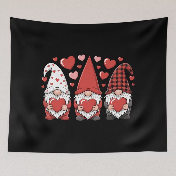 Item preview, Valentines Day Gnomes Cute Red Hearts Love Gnome designed and sold by EllenJast.