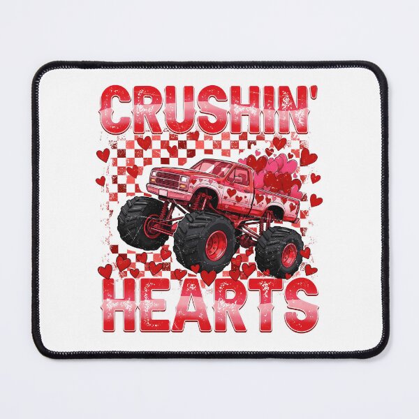 Item preview, Retro Valentine Monster Truck designed and sold by Mukhortovafanas.