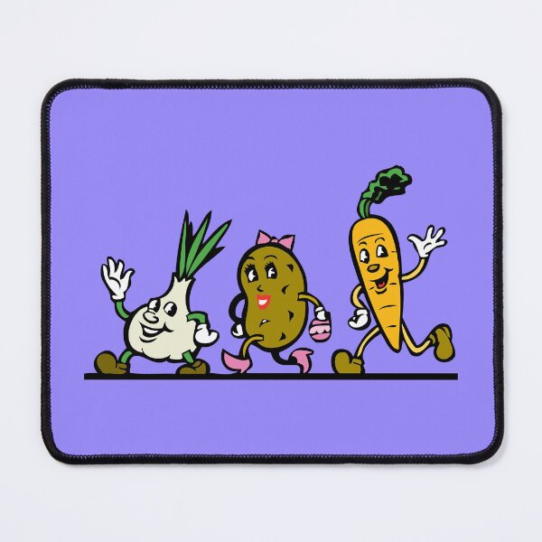 Item preview, Cute Cartoon Vegetables Characters – Funny Onion, Potato & Carrot Illustration designed and sold by Fashion Empire.
