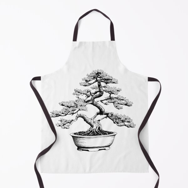 Item preview, Bonsai tree silhouette vector illustration on white background with natural design elements designed and sold by PWDigitalArt.