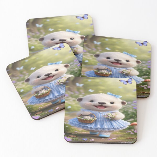 Item preview, Cute Mongoose in Flowers' Field 3 designed and sold by DinsignStudio.