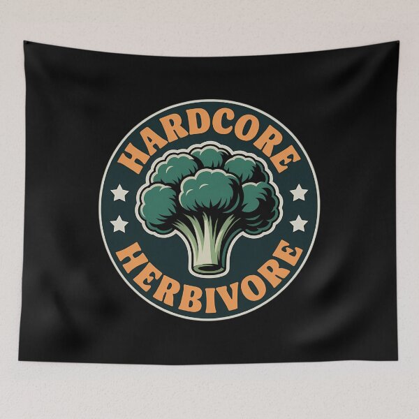 Item preview, Hardcore Herbivore - Vegan Vegetarian designed and sold by EllenJast.