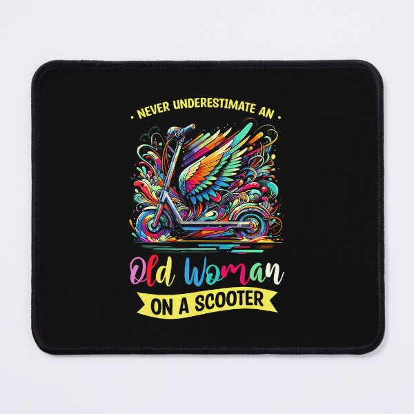 Item preview, Never Underestimate An Old Woman On A Scooter Scooterist designed and sold by mischwpwarso.